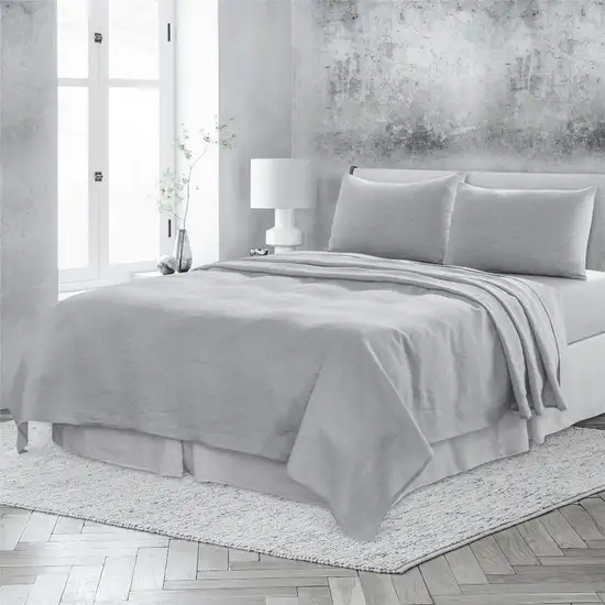 Cloud Linen Full Double Flat Sheet Photo 6