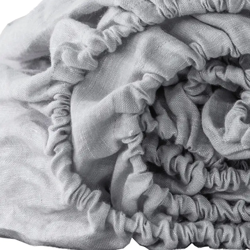 Cloud Linen Twin Fitted Sheet Photo 3