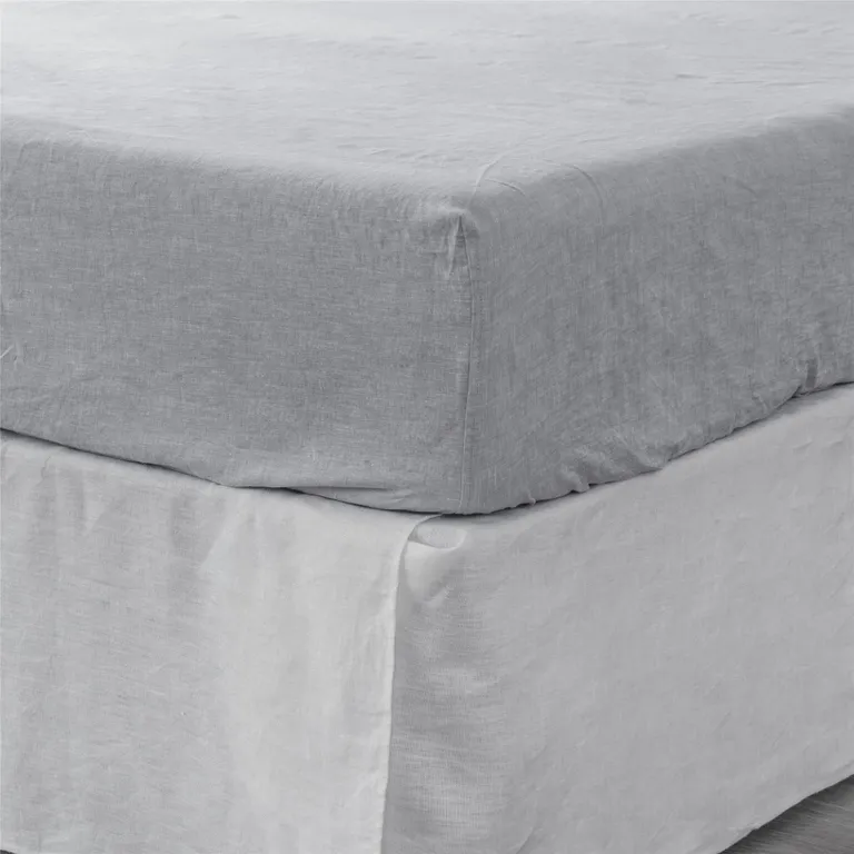 Cloud Linen Twin Fitted Sheet Photo 5
