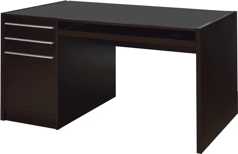 Contemporary Connect IT Computer Desk, Brown Photo 1