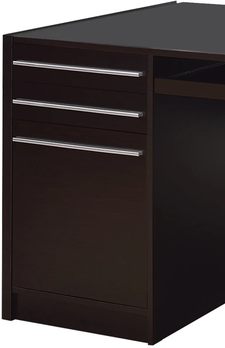 Contemporary Connect IT Computer Desk, Brown Photo 3