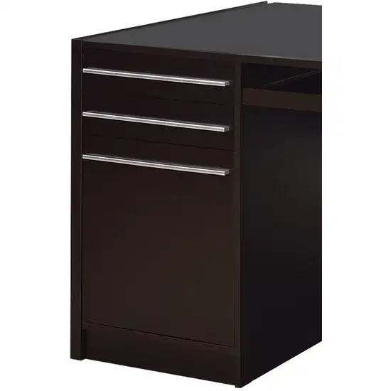 Contemporary Connect IT Computer Desk, Brown Photo 3