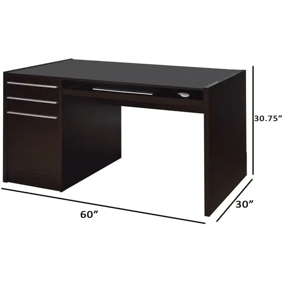 Contemporary Connect IT Computer Desk, Brown Photo 5