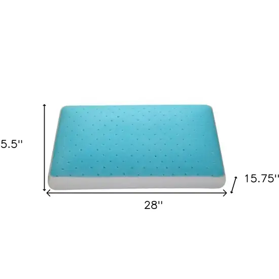 Cool Gel Memory Foam Queen Size Bed Pillow Photo 6