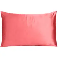 Photo of Coral Dreamy Set Of 2 Silky Satin King Pillowcases