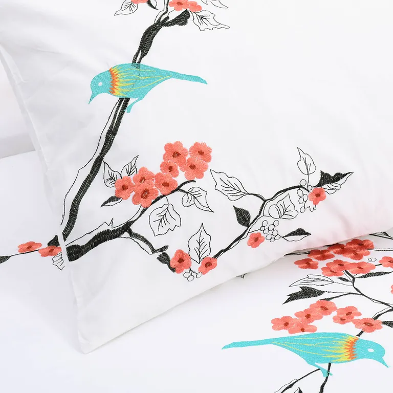 Queen 100% Cotton 200 Thread Count Washable Duvet Cover Set Photo 3