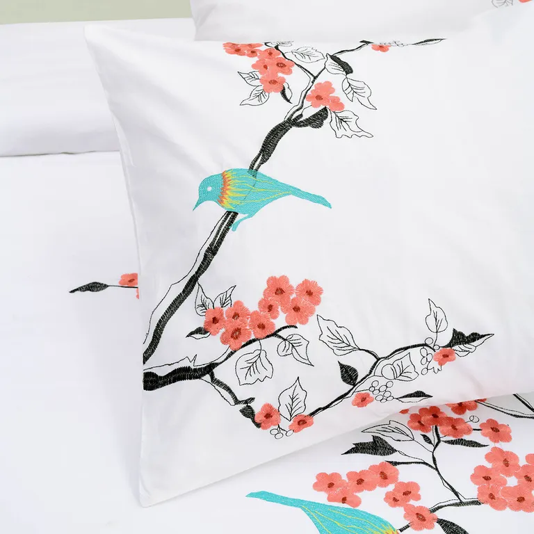 Queen 100% Cotton 200 Thread Count Washable Duvet Cover Set Photo 2