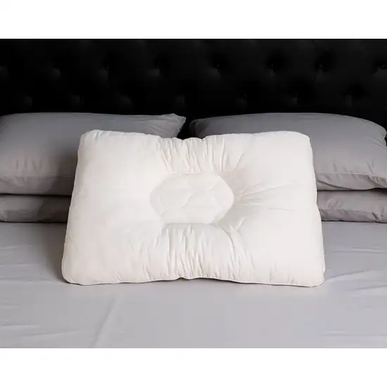 Cotton Latex Foam And Wool Firm Hypoallergenic Queen Size Bed Pillow Photo 1