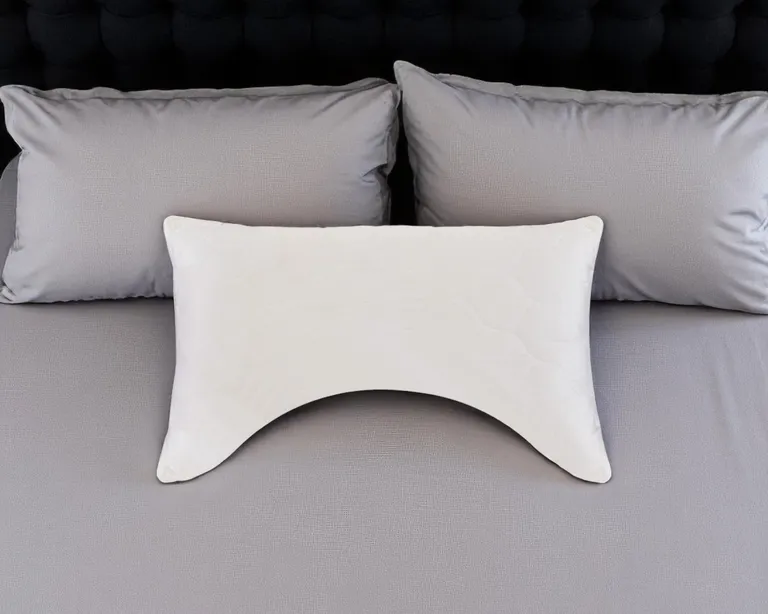 Cotton Latex Foam And Wool Hypoallergenic Ergonomic Queen Size Bed Pillow Photo 1