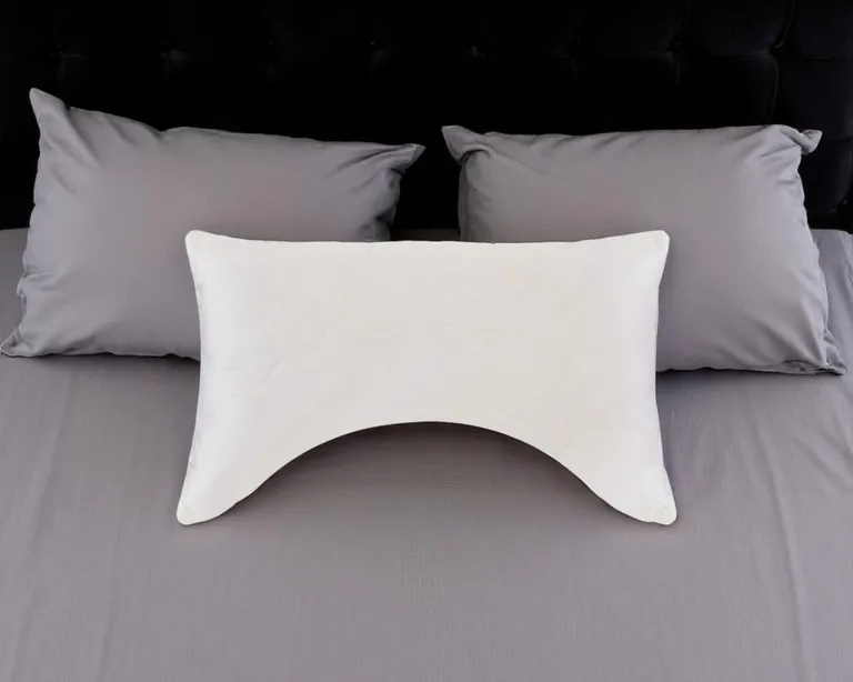 Cotton Latex Foam And Wool Hypoallergenic Ergonomic Standard Size Bed Pillow Photo 1