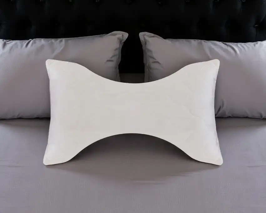 Cotton Wool Hypoallergenic Ergonomic Queen Size Bed Pillow Photo 1