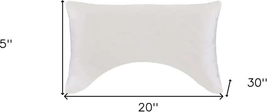 Cotton Wool Hypoallergenic Ergonomic Queen Size Bed Pillow Photo 6