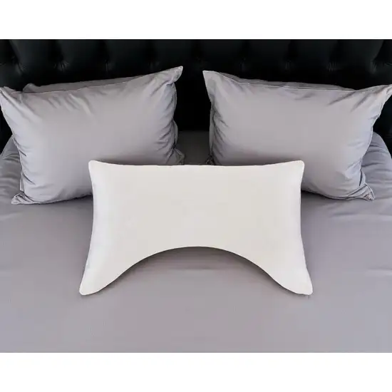 Cotton Wool Hypoallergenic Ergonomic Queen Size Bed Pillow Photo 1