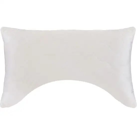 Cotton Wool Hypoallergenic Ergonomic Queen Size Bed Pillow Photo 2