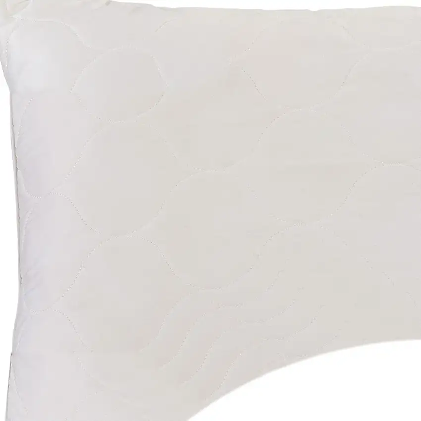 Cotton Wool Hypoallergenic Ergonomic Queen Size Bed Pillow Photo 4