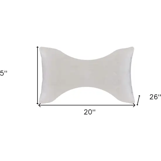 Cotton Wool Hypoallergenic Ergonomic Standard Size Bed Pillow Photo 6
