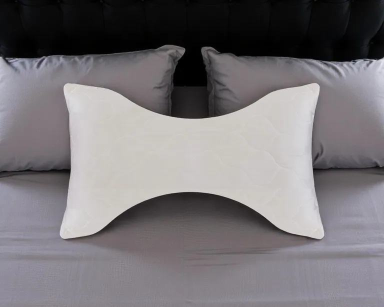 Cotton Wool Hypoallergenic Ergonomic Standard Size Bed Pillow Photo 1