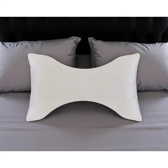 Cotton Wool Hypoallergenic Ergonomic Standard Size Bed Pillow Photo 1