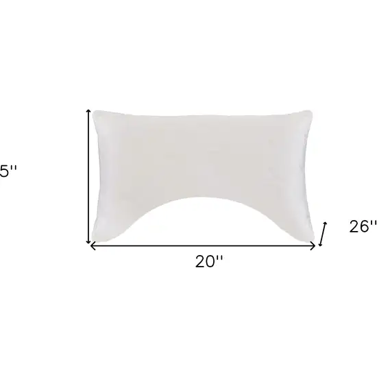 Cotton Wool Hypoallergenic Ergonomic Standard Size Bed Pillow Photo 6
