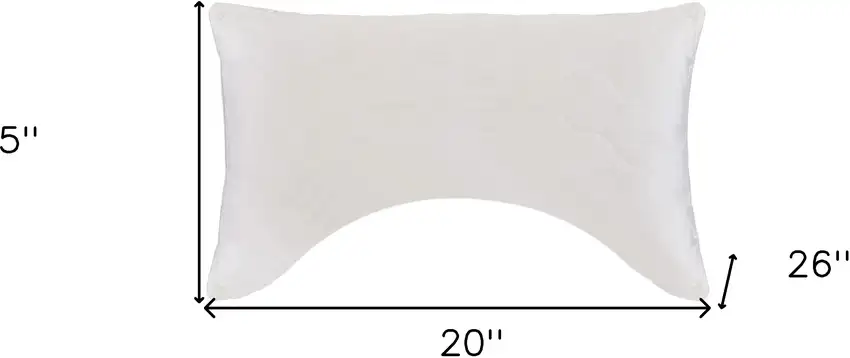 Cotton Wool Hypoallergenic Ergonomic Standard Size Bed Pillow Photo 6