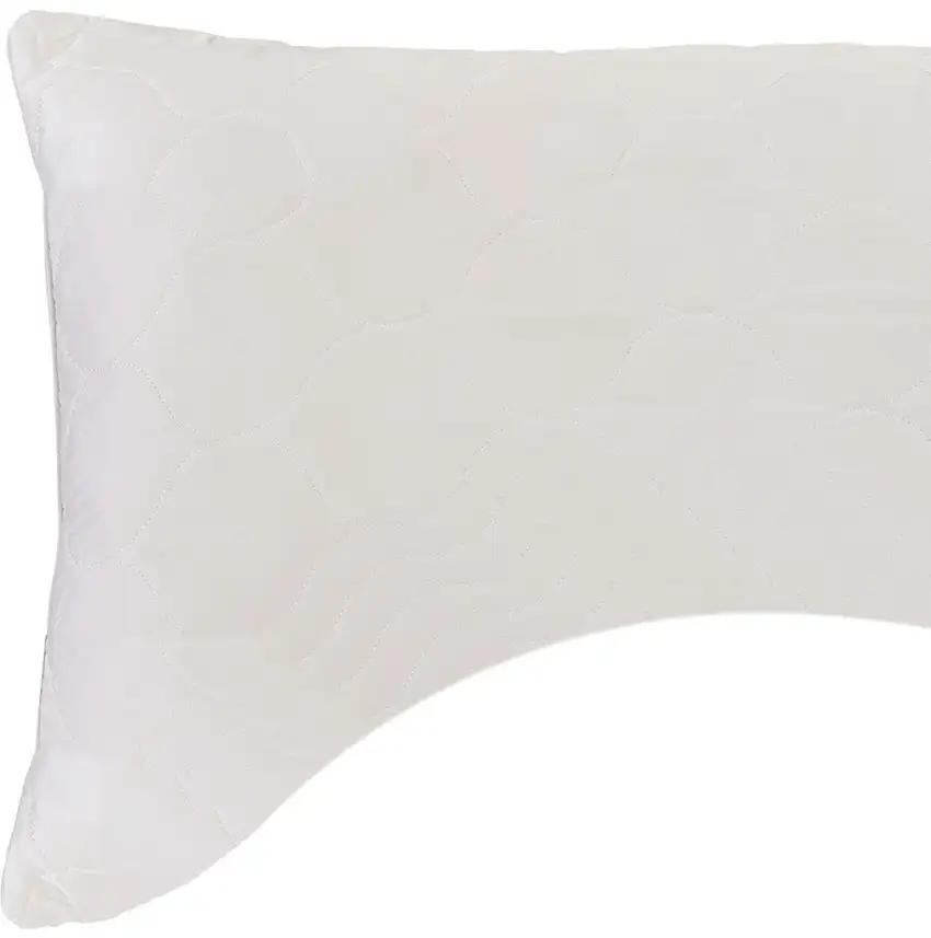 Cotton Wool Hypoallergenic Ergonomic Standard Size Bed Pillow Photo 5