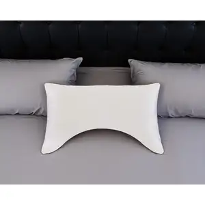 Photo of Cotton Wool Hypoallergenic Ergonomic Standard Size Bed Pillow
