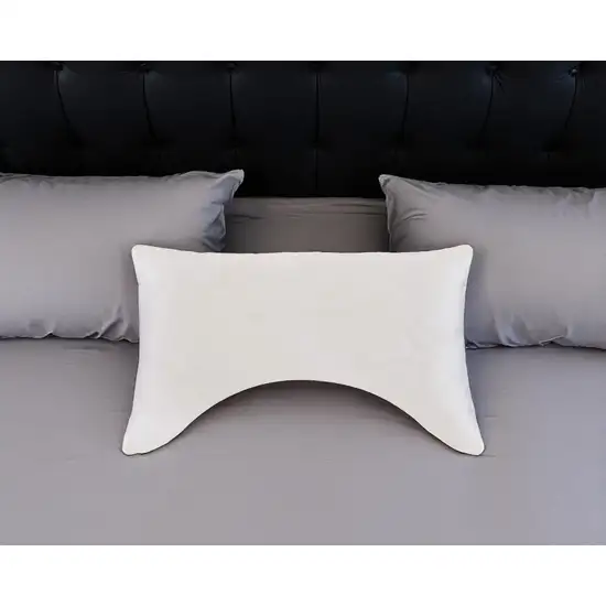 Cotton Wool Hypoallergenic Ergonomic Standard Size Bed Pillow Photo 1