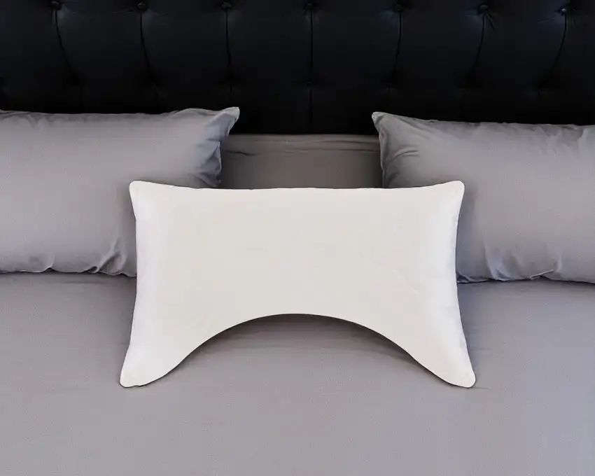 Cotton Wool Hypoallergenic Ergonomic Standard Size Bed Pillow Photo 1