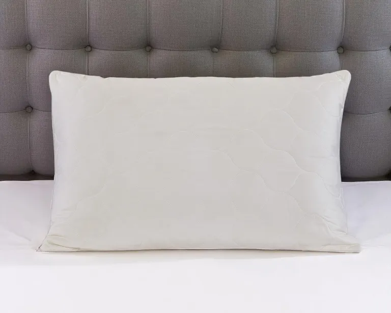 Cotton Wool Hypoallergenic King Size Bed Pillow Photo 1