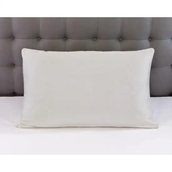 Cotton Wool Hypoallergenic King Size Bed Pillow Photo 1