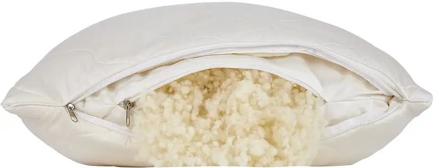 Cotton Wool Hypoallergenic King Size Bed Pillow Photo 4