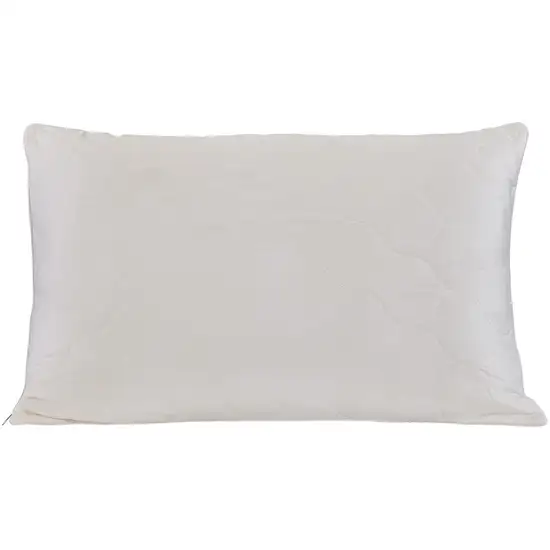 Cotton Wool Hypoallergenic Queen Size Bed Pillow Photo 2