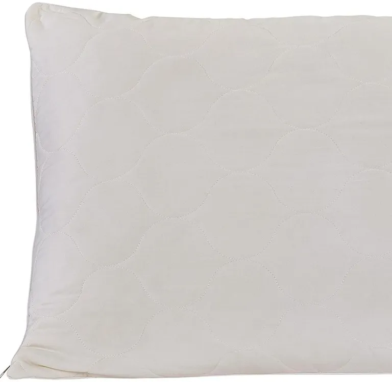 Cotton Wool Hypoallergenic Queen Size Bed Pillow Photo 5