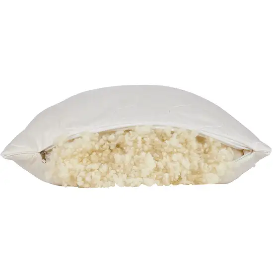 Cotton Wool Hypoallergenic Queen Size Bed Pillow Photo 4