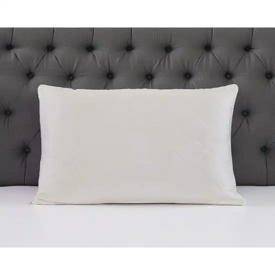 Cotton Wool Hypoallergenic Queen Size Bed Pillow Photo 1