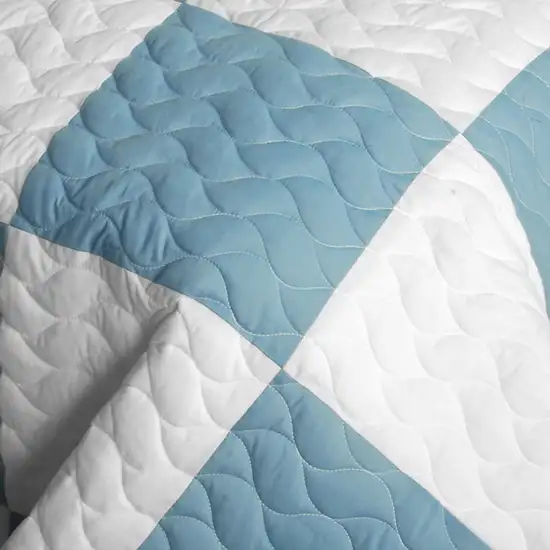 Cute Little Princess -  3PC Vermicelli-Quilted Patchwork Quilt Set (Full/Queen Size) Photo 4