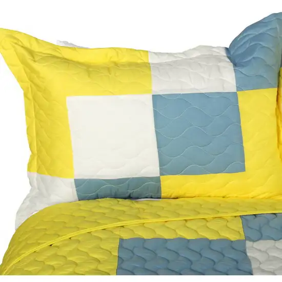 Cute Little Princess -  3PC Vermicelli-Quilted Patchwork Quilt Set (Full/Queen Size) Photo 2