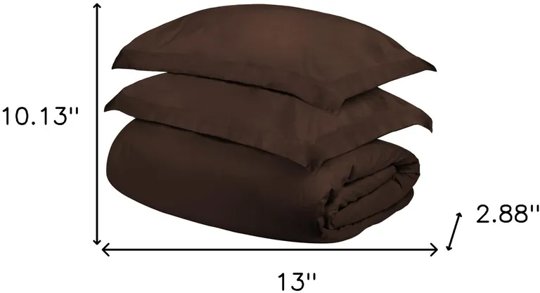 Queen Cotton Blend 300 Thread Count Washable Duvet Cover Set Photo 4