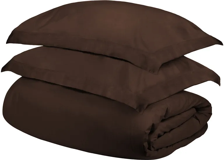 Queen Cotton Blend 300 Thread Count Washable Duvet Cover Set Photo 1