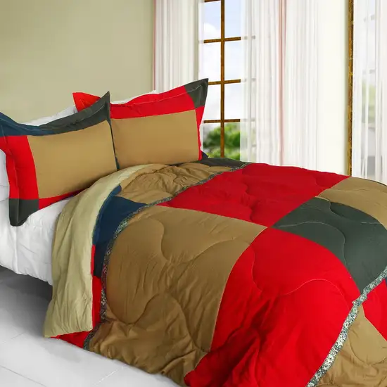 Delicious Cake -  Quilted Patchwork Down Alternative Comforter Set (Twin Size) Photo 1