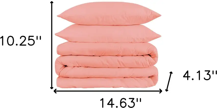 Dusty Rose King Cotton Blend 1500 Thread Count Washable Duvet Cover Set Photo 6