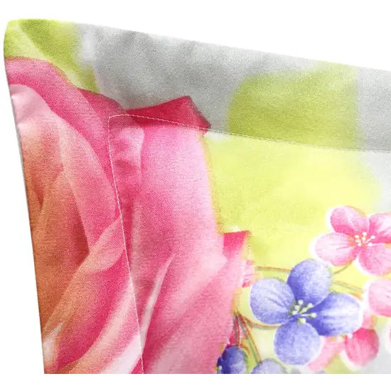 King Size Duvet Cover Set, 6 Piece Luxury Floral Bedding, Dolce Mela  Innocence  DM723K Photo 2