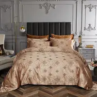Photo of Duvet Cover Set, 6 Piece Luxury Jacquard Bedding, Dolce Mela DM719Q