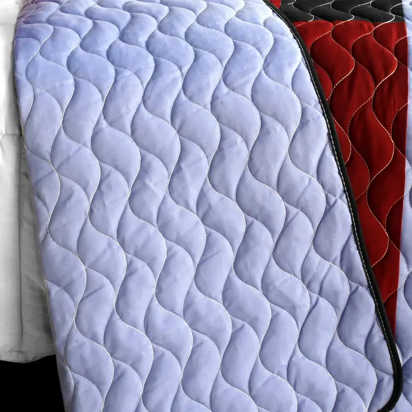 Elegant Voice -  Brand New Vermicelli-Quilted Patchwork Quilt Set Full/Queen Photo 4