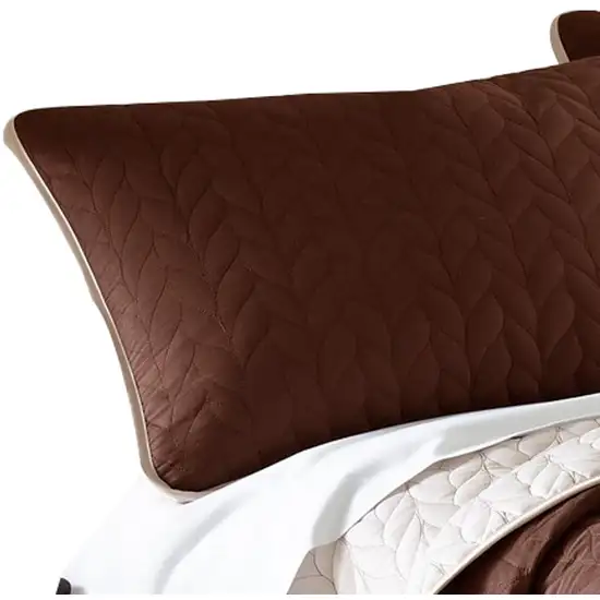 Eva 3 Piece King Microfiber Reversible Coverlet Set, Quilted Photo 2