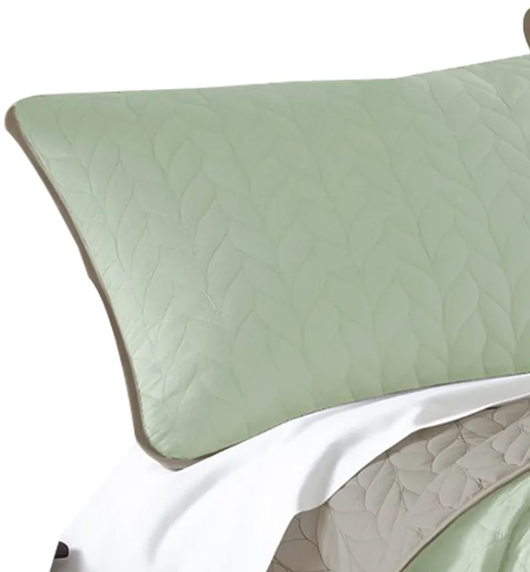 Eva 3 Piece King Microfiber Reversible Coverlet Set Quilted Photo 2
