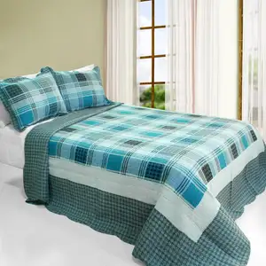 Photo of Fantastic Land - Cotton 3PC Vermicelli-Quilted Printed Quilt Set (Full/Queen Size)