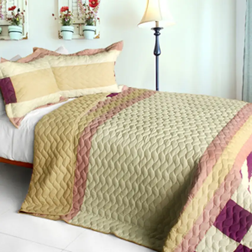 Fantasy Couple -  3PC Patchwork Quilt Set (Full/Queen Size) Photo 2