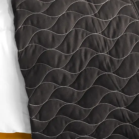 Fatal Attraction-2 -  Vermicelli-Quilted Patchwork Plaid Quilt Set Twin Photo 3