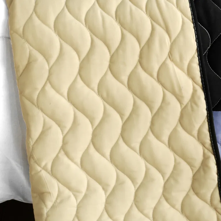 Floral City - 3PC Vermicelli-Quilted Patchwork Quilt Set (Full/Queen Size) Photo 3